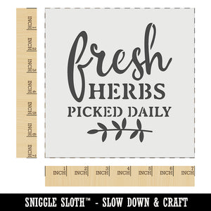 Fresh Herbs Picked Daily Wall Cookie DIY Craft Reusable Stencil