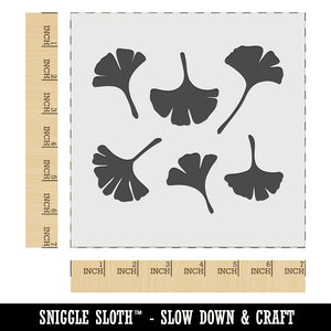 Gingko Leaves Wall Cookie DIY Craft Reusable Stencil