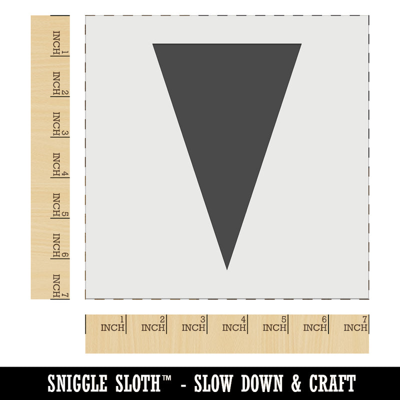 Solid Pennant Triangle Flag Wall Cookie DIY Craft Reusable Stencil