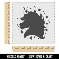 Unicorn Head and Stars Wall Cookie DIY Craft Reusable Stencil