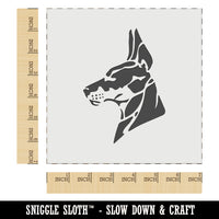 Alert Doberman Pinscher Guard Dog Wall Cookie DIY Craft Reusable Stencil