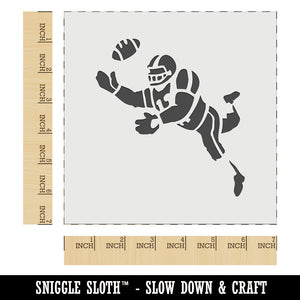 Cartoon American Football Catching Ball Wall Cookie DIY Craft Reusable Stencil