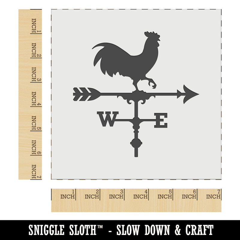 Rooster Chicken Weathervane Wall Cookie DIY Craft Reusable Stencil