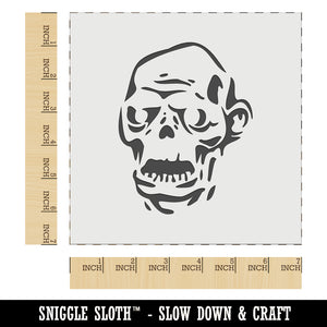 Spooky Zombie Head Halloween Monster Wall Cookie DIY Craft Reusable Stencil