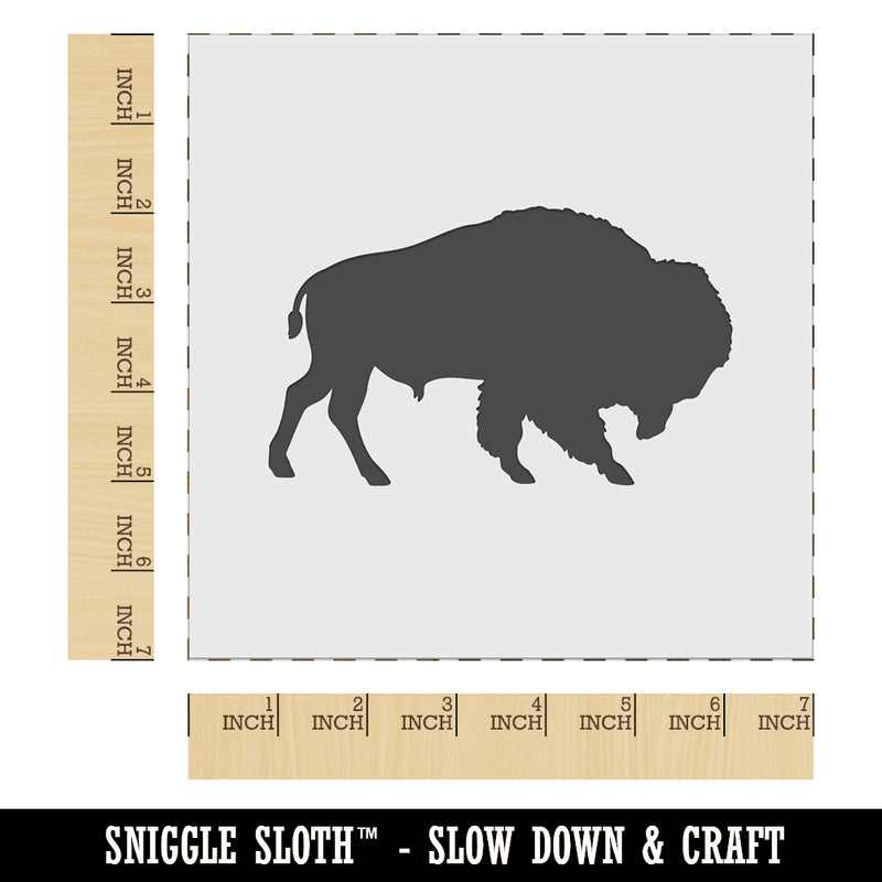 American Buffalo Bison Solid Wall Cookie DIY Craft Reusable Stencil
