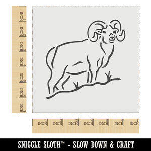 Bighorn Sheep Ram Wall Cookie DIY Craft Reusable Stencil