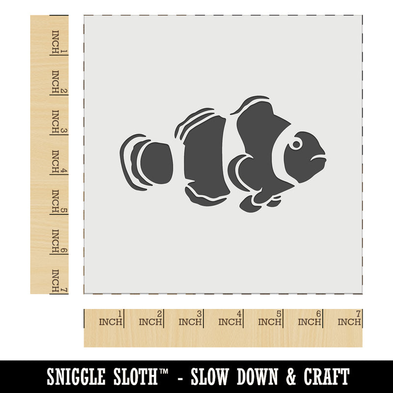 Clownfish Clown Fish Wall Cookie DIY Craft Reusable Stencil