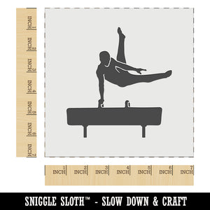 Pommel Horse Artistic Gymnastics Wall Cookie DIY Craft Reusable Stencil