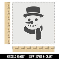 Snowman Face with Scarf Winter Wall Cookie DIY Craft Reusable Stencil