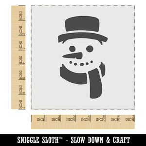 Snowman Face with Scarf Winter Wall Cookie DIY Craft Reusable Stencil