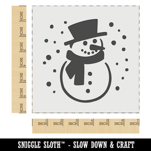 Winter Snowman Wall Cookie DIY Craft Reusable Stencil