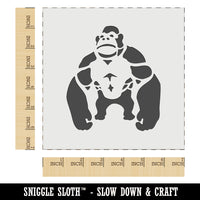 Brawny Gorilla Ape Wall Cookie DIY Craft Reusable Stencil