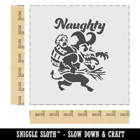 Naughty Impish Krampus Christmas Monster Demon Devil Wall Cookie DIY Craft Reusable Stencil