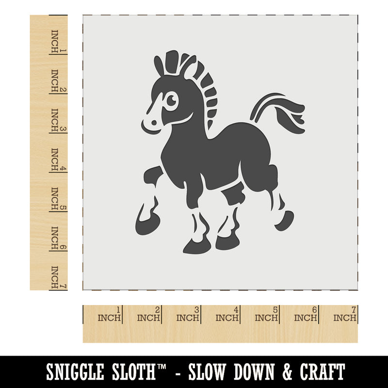 Prancing Pony Horse Mule Wall Cookie DIY Craft Reusable Stencil