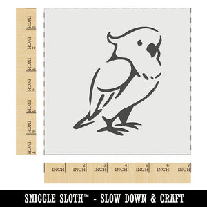 Standing Cockatoo Parrot Bird Wall Cookie DIY Craft Reusable Stencil