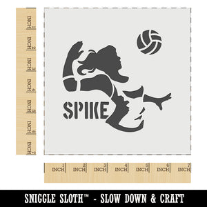 Volleyball Woman Spike Sports Move Wall Cookie DIY Craft Reusable Stencil
