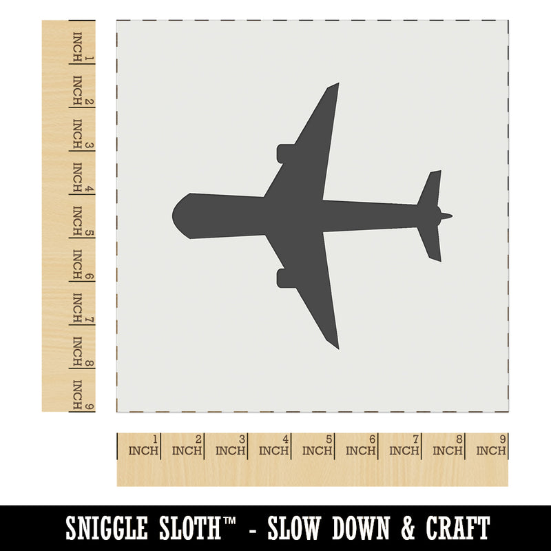 Airplane Solid Vacation Wall Cookie DIY Craft Reusable Stencil