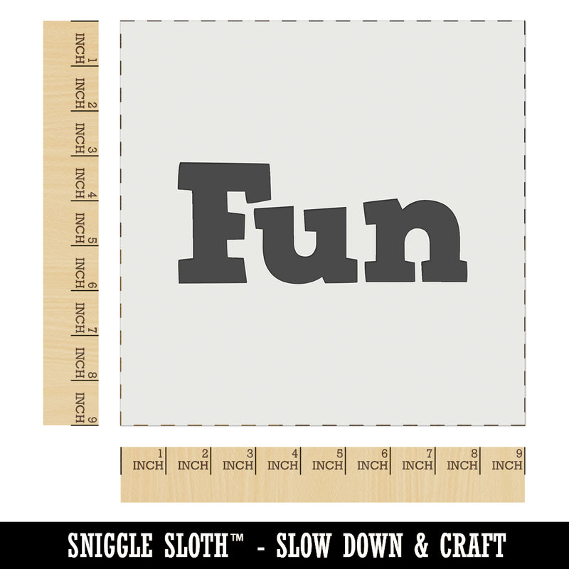 Fun Text Wall Cookie DIY Craft Reusable Stencil