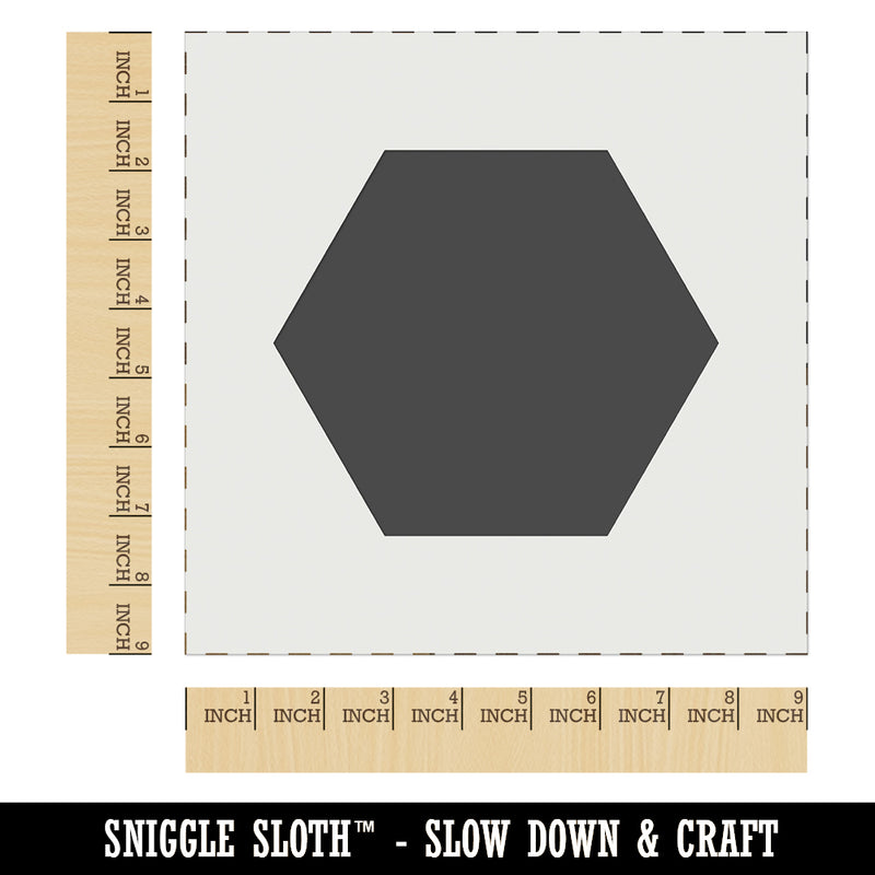 Hexagon Solid Wall Cookie DIY Craft Reusable Stencil