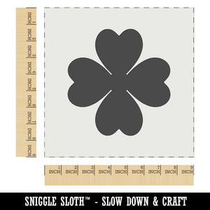 Four Leaf Clover Lucky Solid Wall Cookie DIY Craft Reusable Stencil