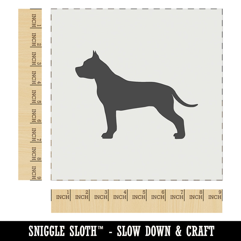 American Staffordshire Terrier Amstaff Dog Solid Wall Cookie DIY Craft Reusable Stencil