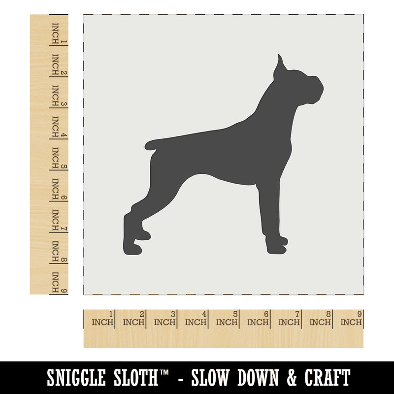 Boxer Dog Solid Wall Cookie DIY Craft Reusable Stencil