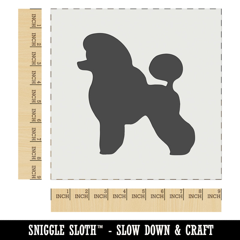 Miniature Poodle Dog Solid Wall Cookie DIY Craft Reusable Stencil