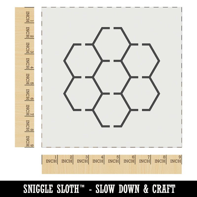 Simple Honeycomb Outline Wall Cookie DIY Craft Reusable Stencil