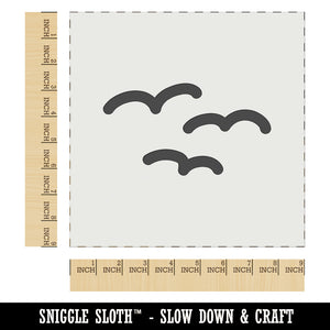 Simple Seagulls Birds Wall Cookie DIY Craft Reusable Stencil