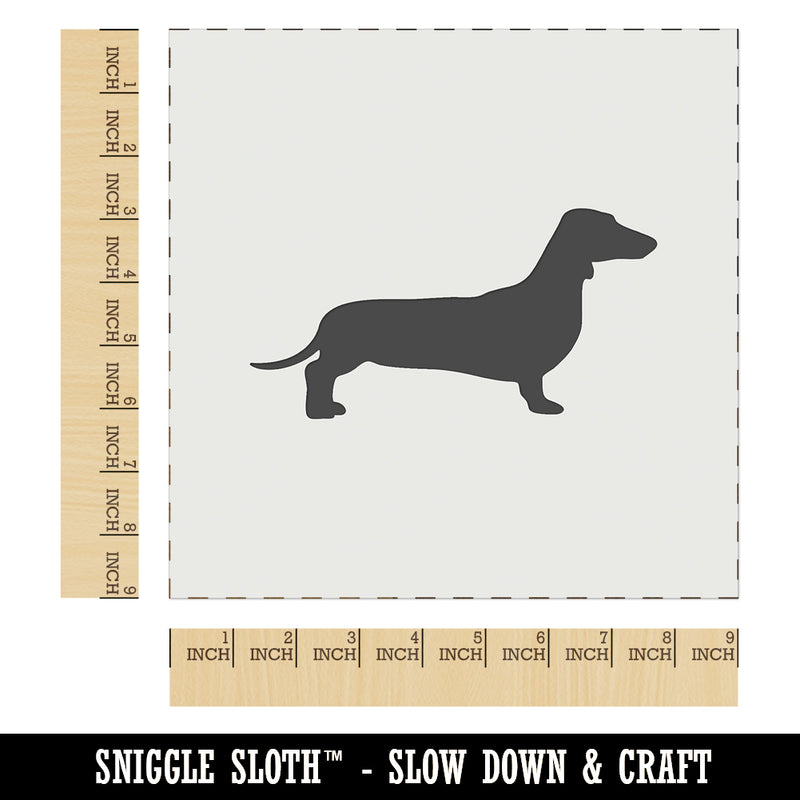 Smooth Haired Dachshund Dog Solid Wall Cookie DIY Craft Reusable Stencil