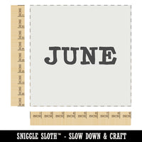 June Month Calendar Fun Text Wall Cookie DIY Craft Reusable Stencil