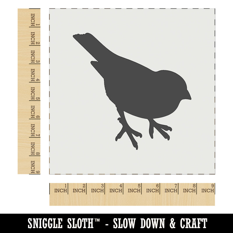 Sparrow Bird Solid Wall Cookie DIY Craft Reusable Stencil