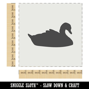 Swan Swimming Solid Wall Cookie DIY Craft Reusable Stencil