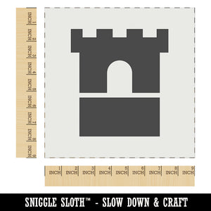 Castle Turret Tower Solid Wall Cookie DIY Craft Reusable Stencil