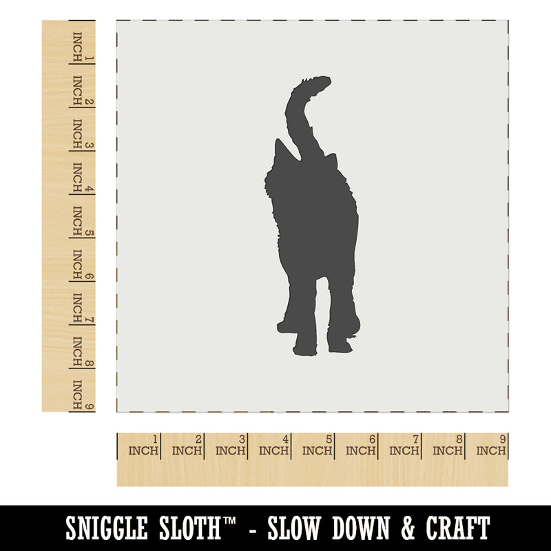 Cat Walking Solid Wall Cookie DIY Craft Reusable Stencil