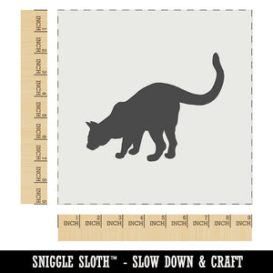 Curious Cat Solid Wall Cookie DIY Craft Reusable Stencil