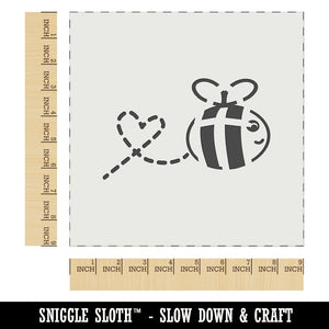 Buzzy Bumble Bee with Heart Wall Cookie DIY Craft Reusable Stencil