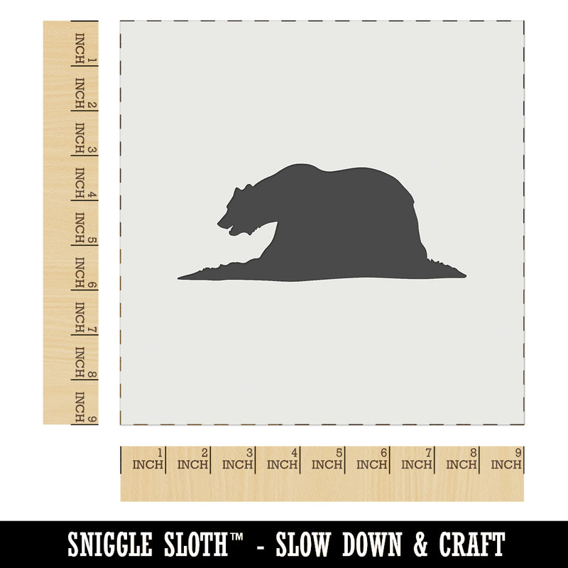 California Flag Bear Solid Wall Cookie DIY Craft Reusable Stencil