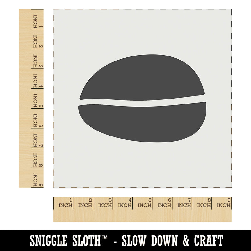Coffee Bean Solid Wall Cookie DIY Craft Reusable Stencil