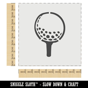 Golf Ball on Tee Wall Cookie DIY Craft Reusable Stencil