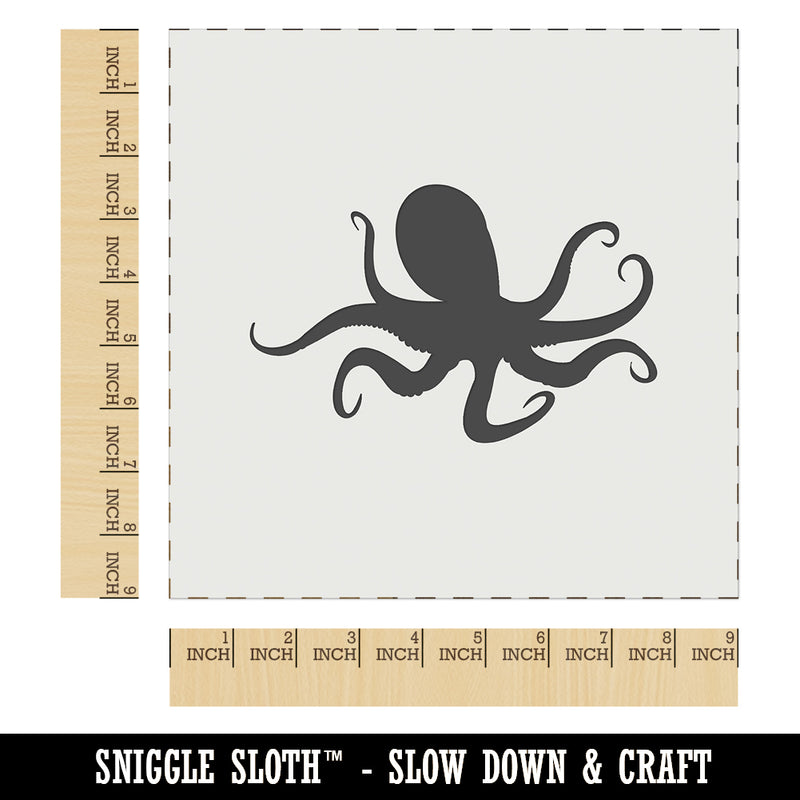 Octopus Solid Wall Cookie DIY Craft Reusable Stencil