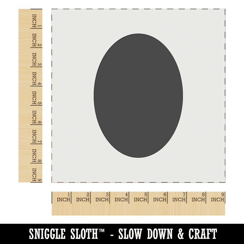 Oval Solid Wall Cookie DIY Craft Reusable Stencil