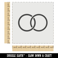 Wedding Rings Overlapping Wall Cookie DIY Craft Reusable Stencil