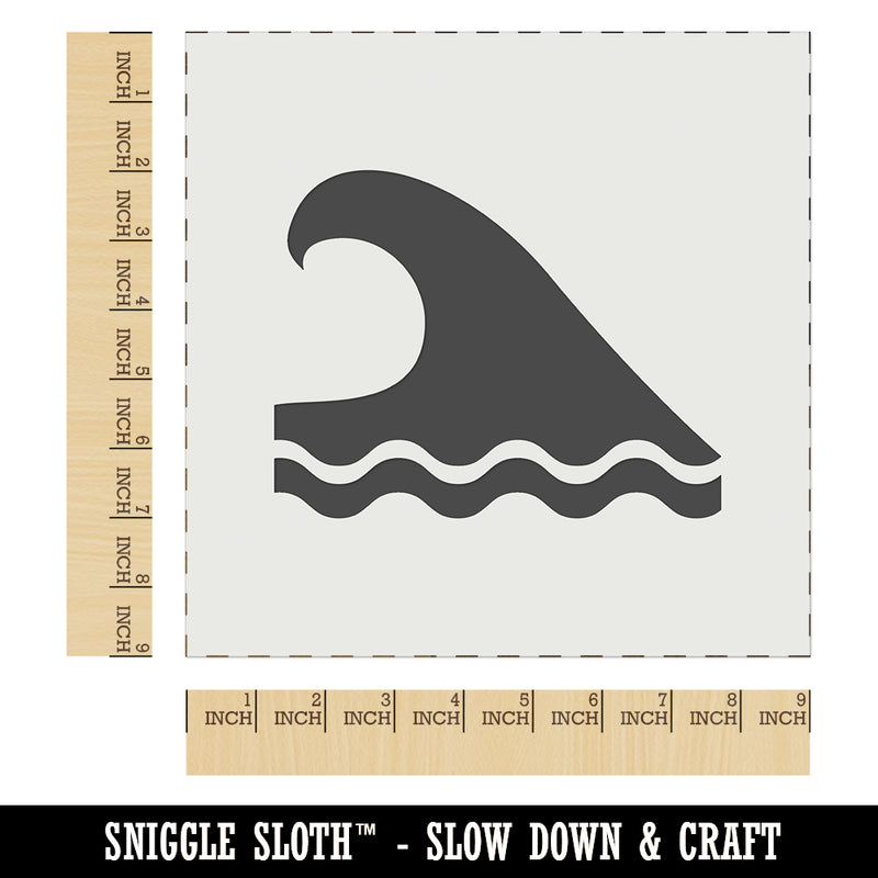 Ocean Surf Wave Beach Wall Cookie DIY Craft Reusable Stencil