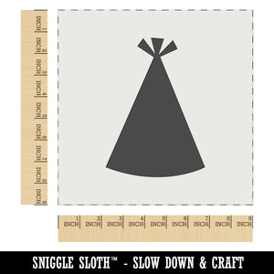 Birthday Party Hat Solid Wall Cookie DIY Craft Reusable Stencil