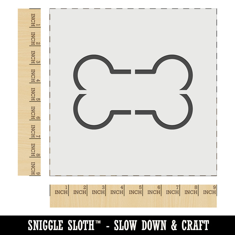 Dog Bone Outline Wall Cookie DIY Craft Reusable Stencil