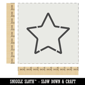 Star Shape Excellent Outline Wall Cookie DIY Craft Reusable Stencil