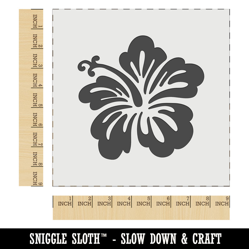 Pretty Hibiscus Flower Tropical Wall Cookie DIY Craft Reusable Stencil