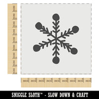 Snowflake Doodle Winter Wall Cookie DIY Craft Reusable Stencil