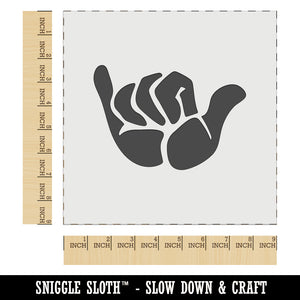 Shaka Hang Loose Surfer Sign Wall Cookie DIY Craft Reusable Stencil